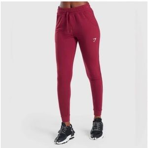 Burgundy Gymshark Joggers
